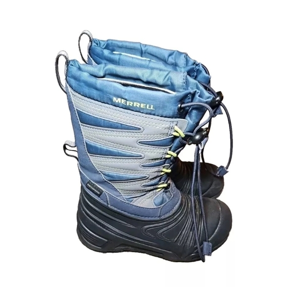 Merrell Kid's Blue Snow Quest Lite 3.0 Waterproof Boot 12 - Picture 3 of 14